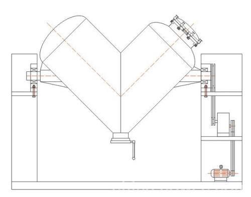 V型混合機(jī)圖紙